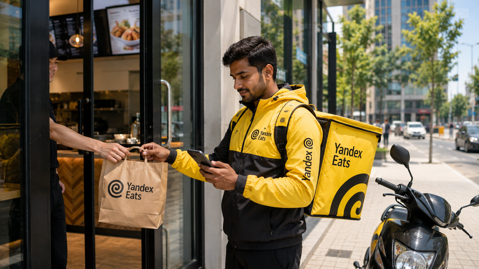 Yandex Eats food delivery work