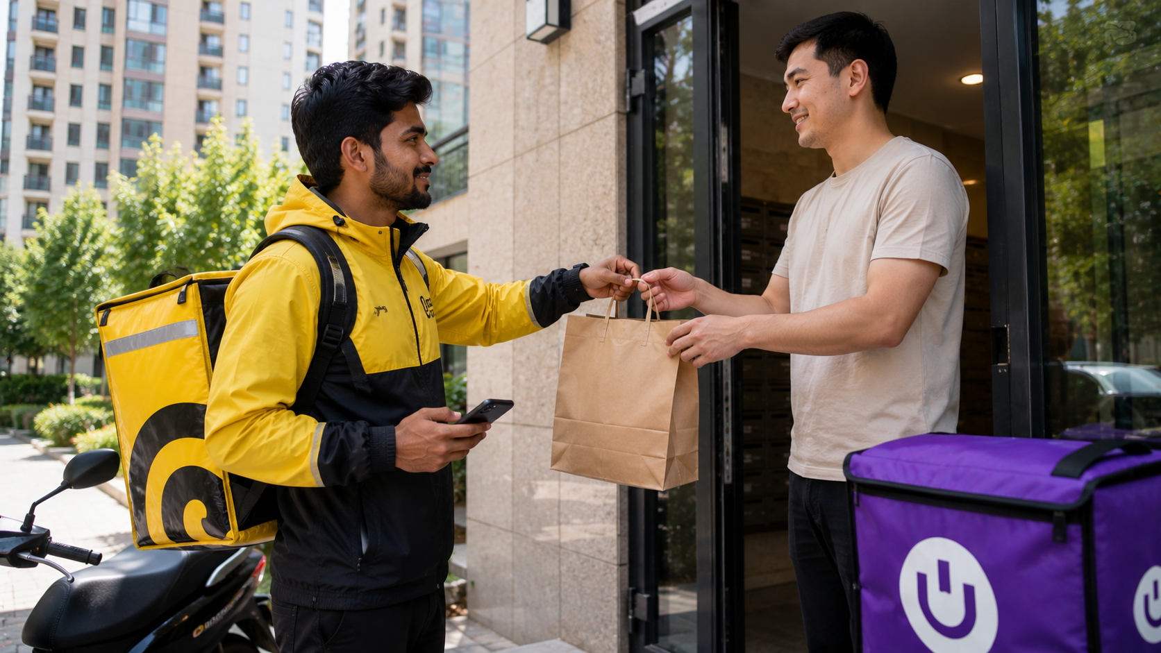 Uzum parcel delivery work